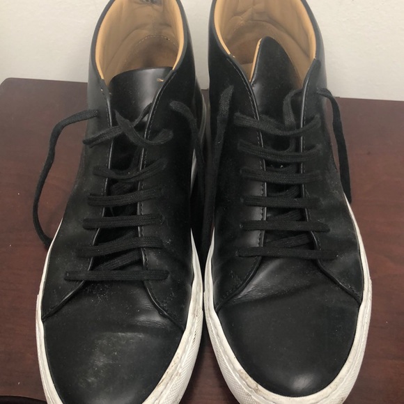 common projects black high tops